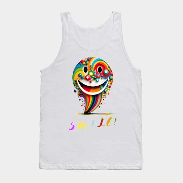 Smile and spread joy around you, Smiles are Contagious Tank Top by HSH-Designing